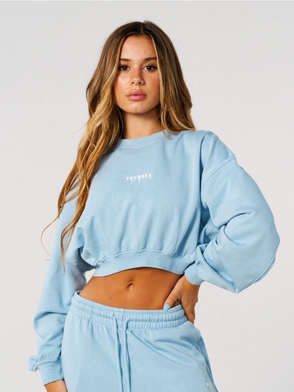 YoungLA crop crew neck size xs